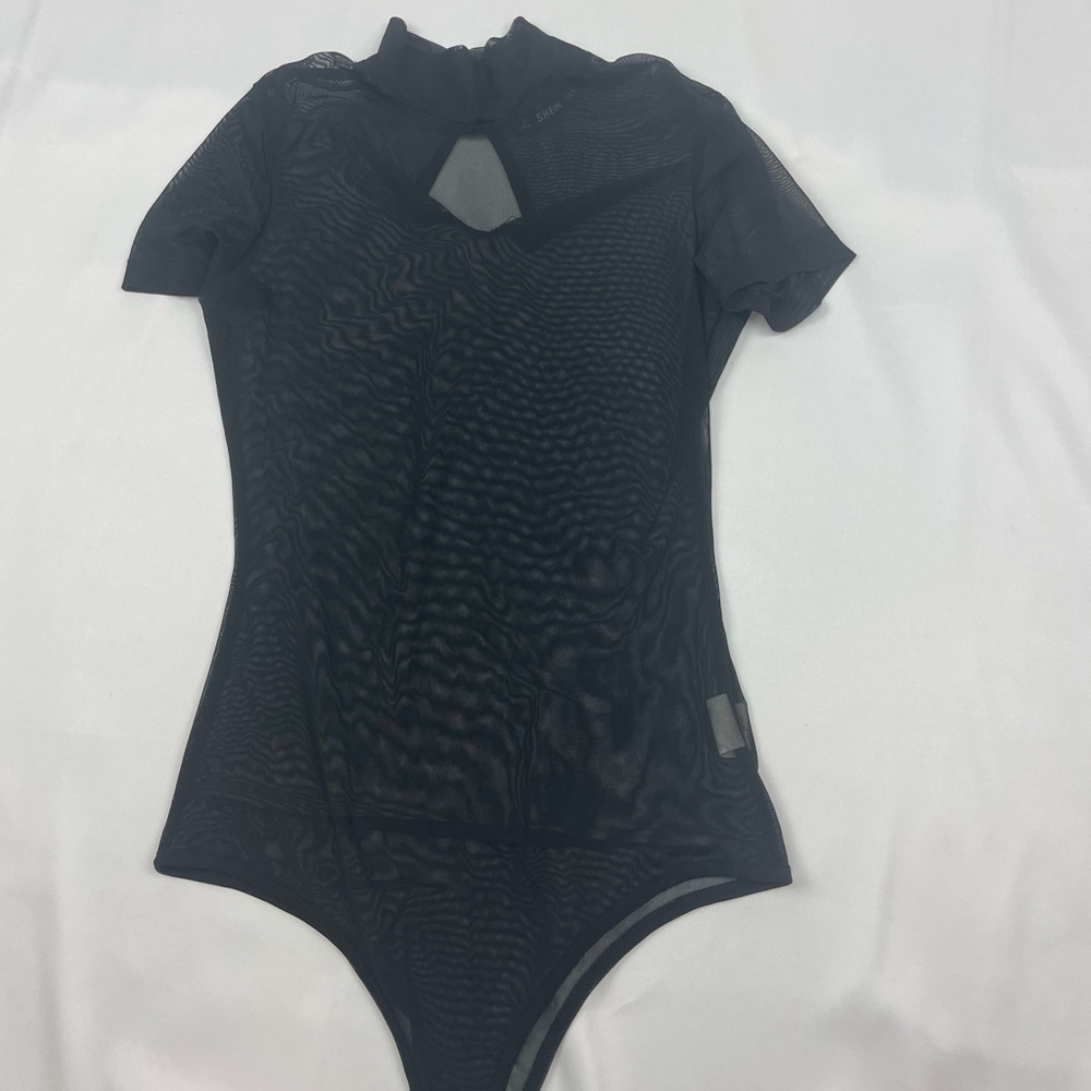 Shein Mesh Black Body Suit
